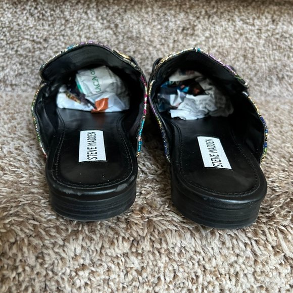 Steve Madden Revolt Fabric Slide On Open Back Shoe Sandal . - Picture 6 of 13